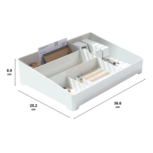 Organizador Dos Divisiones AG Box Marfil