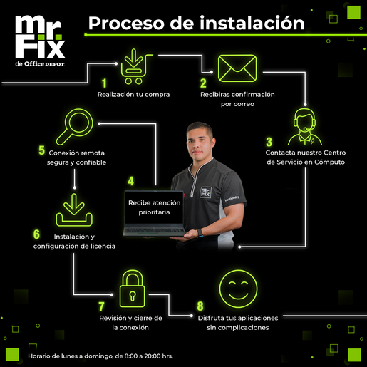 Bundle Instalación Profesional de Microsoft 365 Familia y McAfee LiveSafe