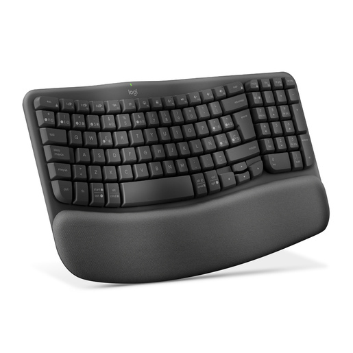 Teclado Ergonómico Inalámbrico Logitech Wave Keys Grafito