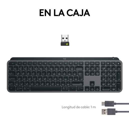 Teclado Inalámbrico Logitech Mx Keys S Retroiluminado Grafito