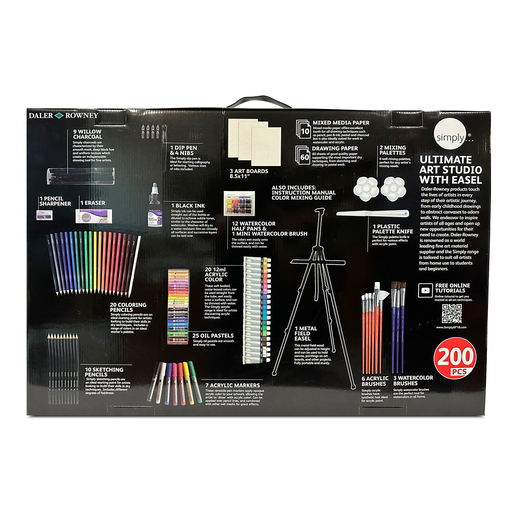 Set de Arte Daler Rowney Ultimate Art Studio 200 piezas