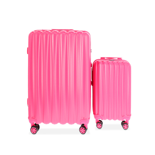 Set 2 Maletas de Viaje con Ruedas Travel Time Rosa