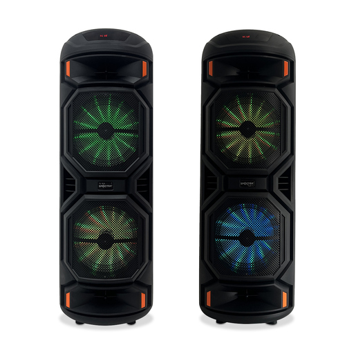 Bocinas Bluetooth Spectra GY-8809 con Luces RGB Negro