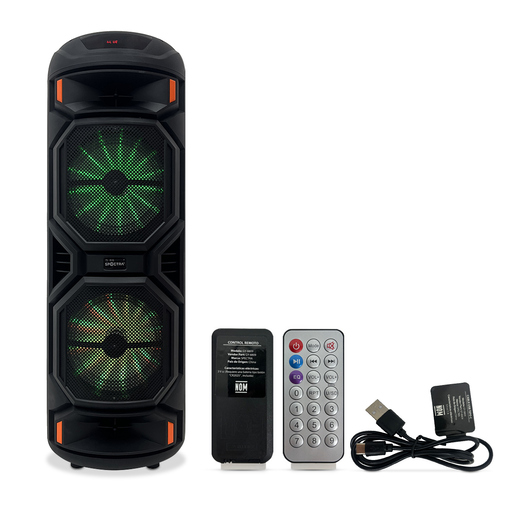 Bocinas Bluetooth Spectra GY-8809 con Luces RGB Negro