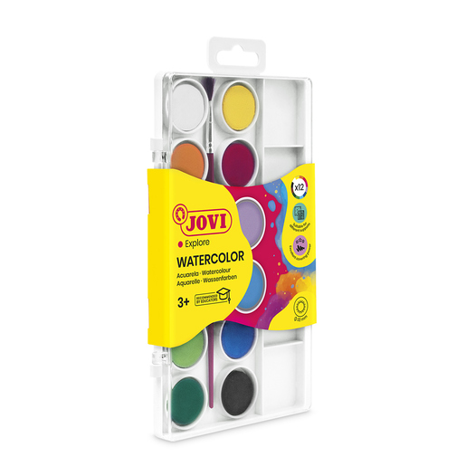 Boite de 12 pastilles d'aquarelle Giotto Boite de 12 pastilles d'aquarelle Giotto
