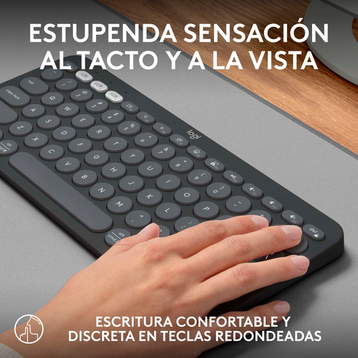 Teclado Inalámbrico Logitech K380S Gris Grafito