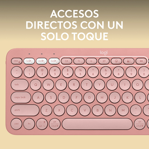 Teclado Inalámbrico Logitech K380S Rosa