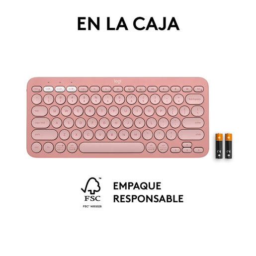 Teclado Inalámbrico Logitech K380S Rosa