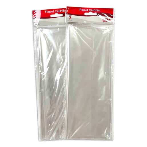 Papel Celofán Office Depot Transparente 3 piezas | Office Depot Mexico