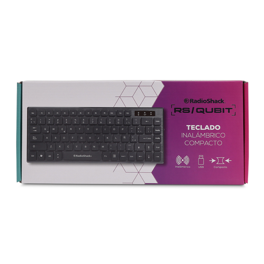 Teclado Inalámbrico RadioShack Compacto Negro