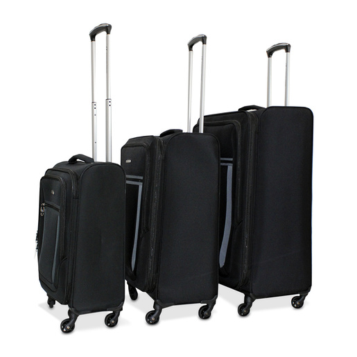 Set 3 Maletas de Viaje con Ruedas International Traveller Montego Negro