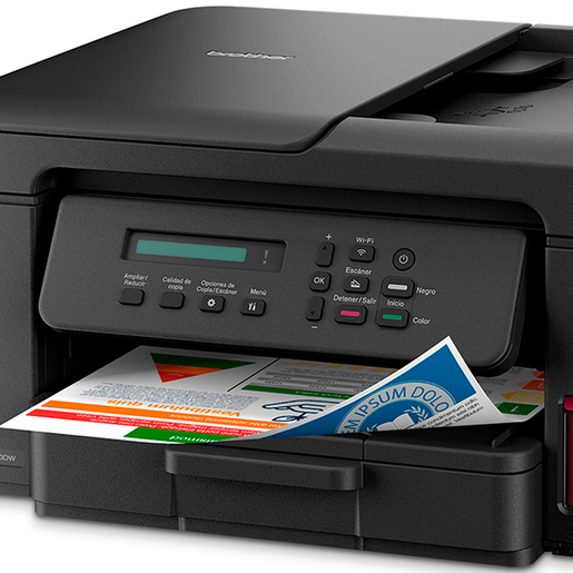 Impresora Multifuncional de Inyección de Tinta 3 en 1 Brother DCP-T730DW con Wi-Fi