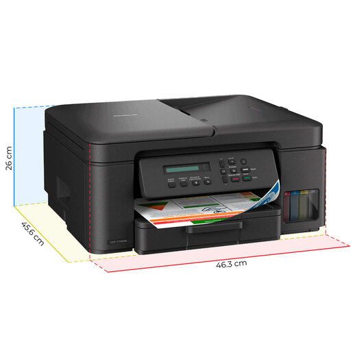 Impresora Multifuncional de Inyección de Tinta 3 en 1 Brother DCP-T730DW con Wi-Fi