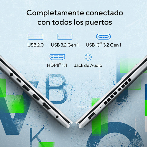 Laptop Asus Vivobook 15 Intel Core i7 15.6 pulgadas 512GB SSD 16GB RAM X1502VA-NJ475W Cool Silver
