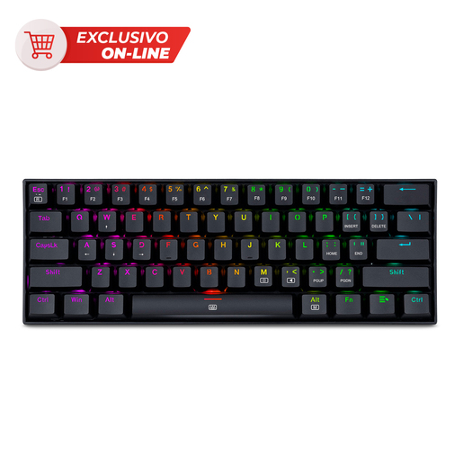 Teclado Gamer Redragon Dragonborn RGB Negro