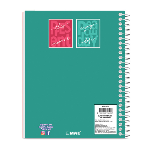 Cuaderno Profesional MAE Enjoy Raya 150 hojas