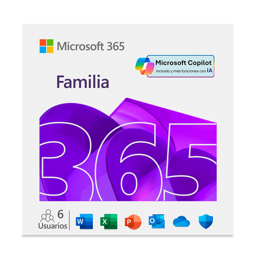 Microsoft 365 Familia Descargable para 6 Usuarios 1 Año