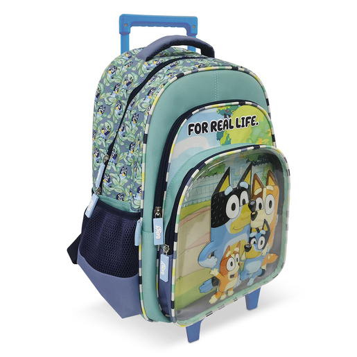 Mochila Escolar con Ruedas Fotorama Bluey Real Life