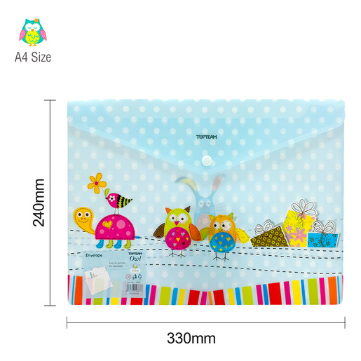 Sobre de Plástico Top Team A4 Tecolote