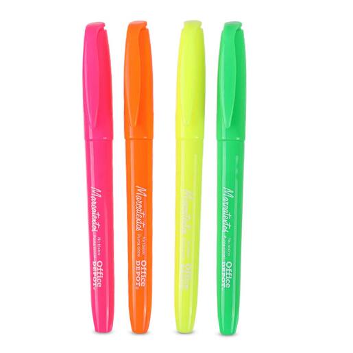 Marcatextos Office Depot Ecológicos 4 piezas