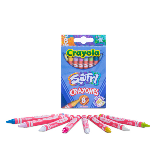 Crayones Crayola Swirl 8 piezas