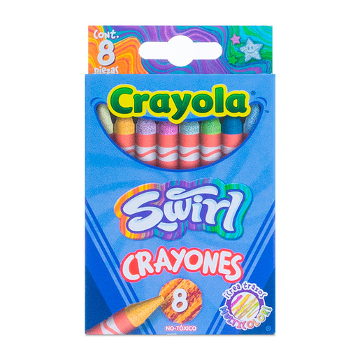 Crayones Crayola Swirl 8 piezas