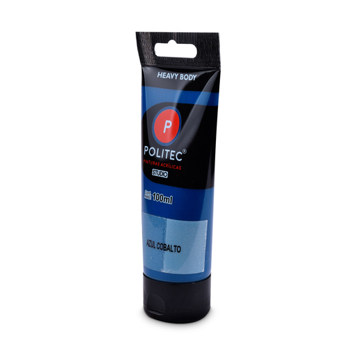 Pintura Acrílica Politec Studio Heavy Body Azul Cobalto 100 ml