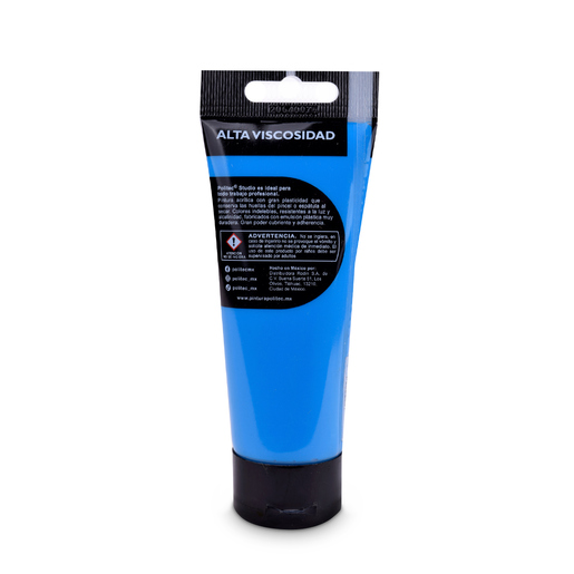 Pintura Acrílica Politec Studio Heavy Body Azul Celeste 100 ml