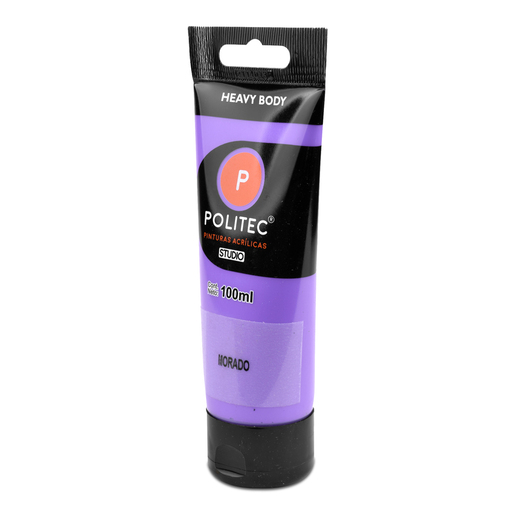 Pintura Acrílica Politec Studio Heavy Body Morado 100 ml