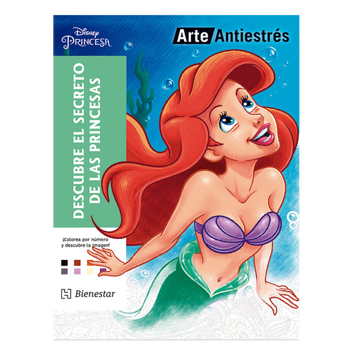 Libro Antiestrés Larousse Disney Princesas