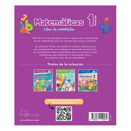 Libro de Actividades Larousse Matemáticas Preescolar 1