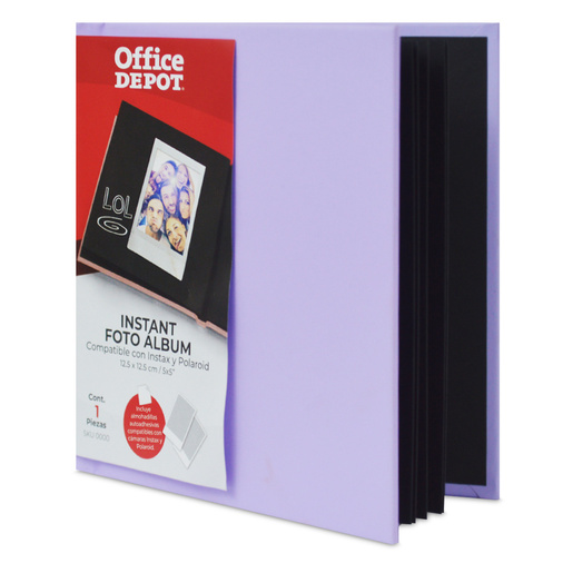 Álbum de Fotos Instantáneas Office Depot Morado