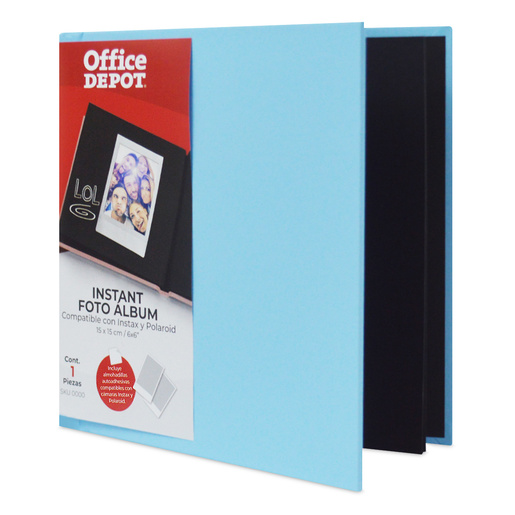 Álbum de Fotos Instantáneas Office Depot Azul