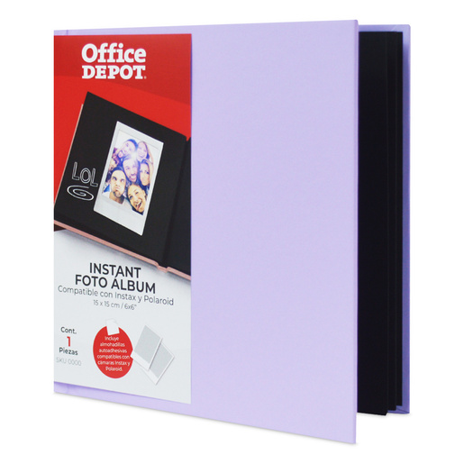 Álbum de Fotos Instantáneas Office Depot Morado
