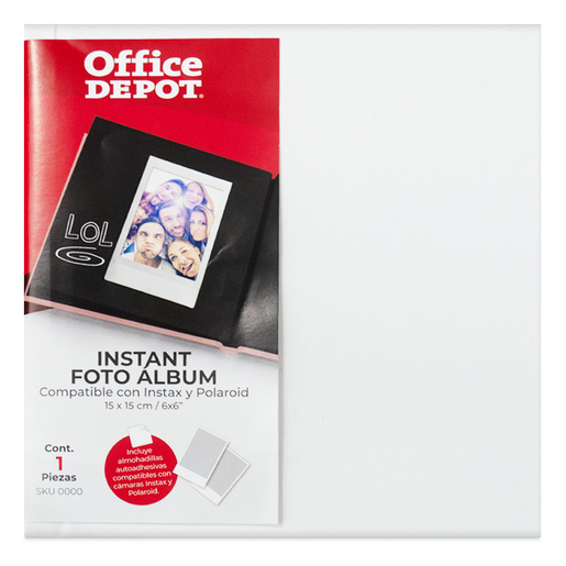 Álbum de Fotos Instantáneas Office Depot Blanco