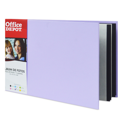 Álbum de Fotos Office Depot Morado Pastel