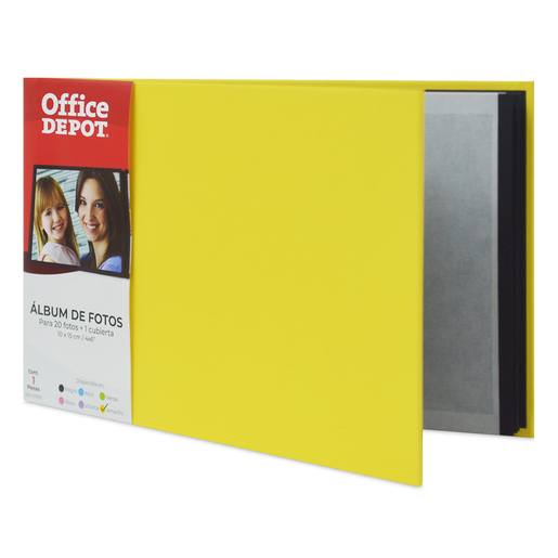 Álbum de Fotos Office Depot Amarillo Pastel