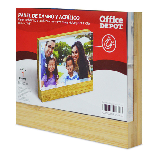 Panel de Bambú para Fotos Office Depot