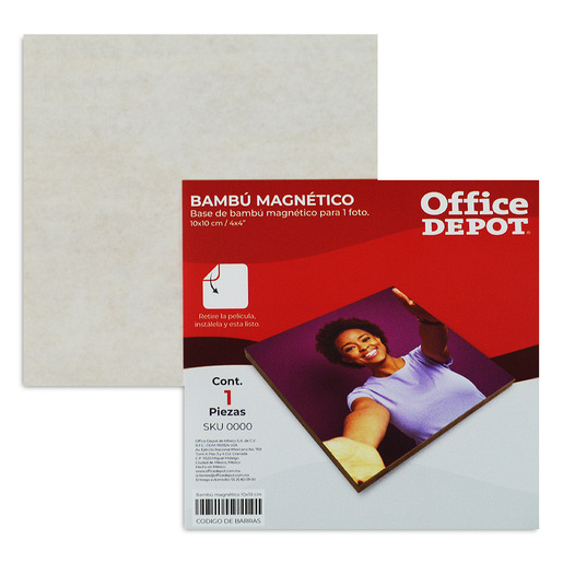 Base de Bambú Magnética para Fotos Office Depot