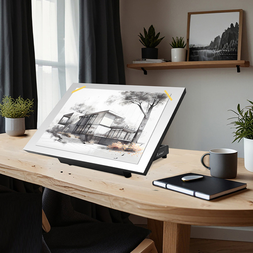Restirador Plegable Alfra para Escritorio 60 x 40 cm Blanco