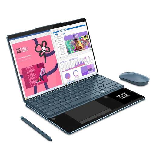 Laptop 2 en 1 Lenovo Yoga Book 9i Intel Core Ultra 7 16GB RAM 1TB SSD 13.3 pulgadas OLED