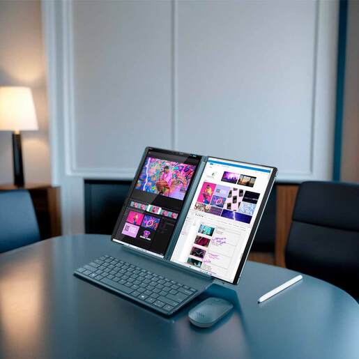 Laptop 2 en 1 Lenovo Yoga Book 9i Intel Core Ultra 7 16GB RAM 1TB SSD 13.3 pulgadas OLED