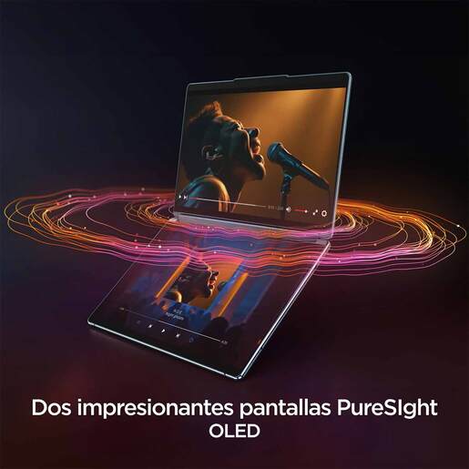 Laptop 2 en 1 Lenovo Yoga Book 9i Intel Core Ultra 7 16GB RAM 1TB SSD 13.3 pulgadas OLED