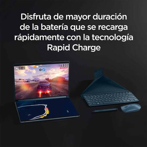 Laptop 2 en 1 Lenovo Yoga Book 9i Intel Core Ultra 7 16GB RAM 1TB SSD 13.3 pulgadas OLED