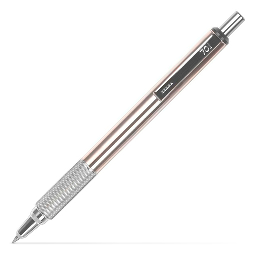 Bolígrafo Retráctil Punto Fino Zebra F-701 Acero Inoxidable