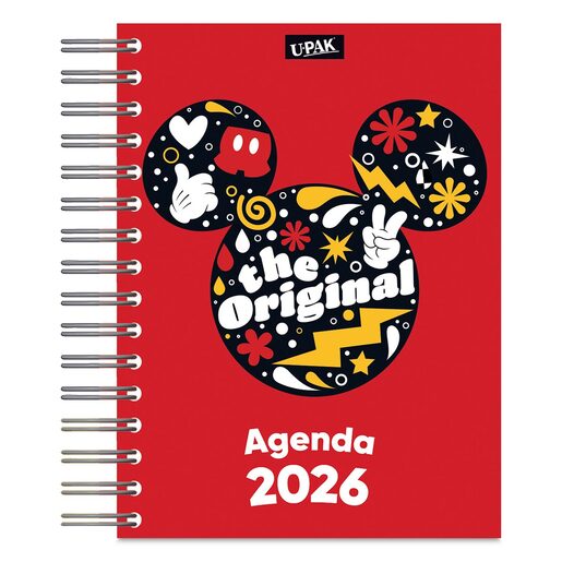 Agenda Diaria 2026 Upak Mickey Mouse