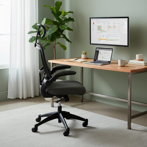 Silla Ejecutiva Techni Mobili Nápoles / Malla / Negro