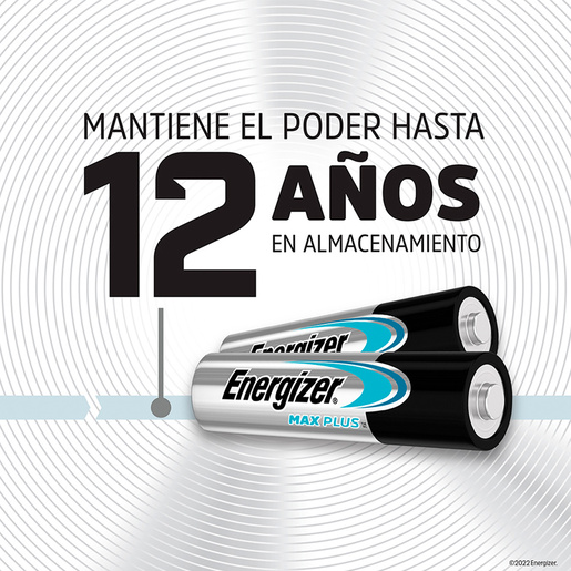 Pilas Alcalinas Energizer Max Plus AA 4 piezas