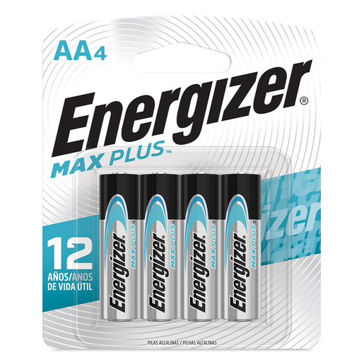 Pilas Alcalinas Energizer Max Plus AA 4 piezas