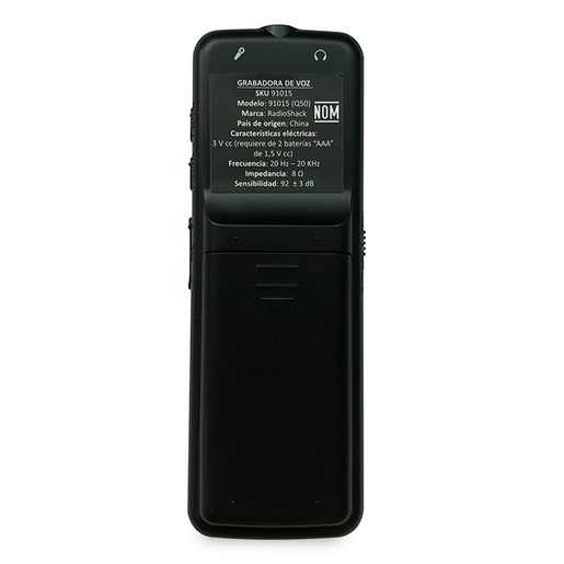 Grabadora de Voz RadioShack Digital Negra